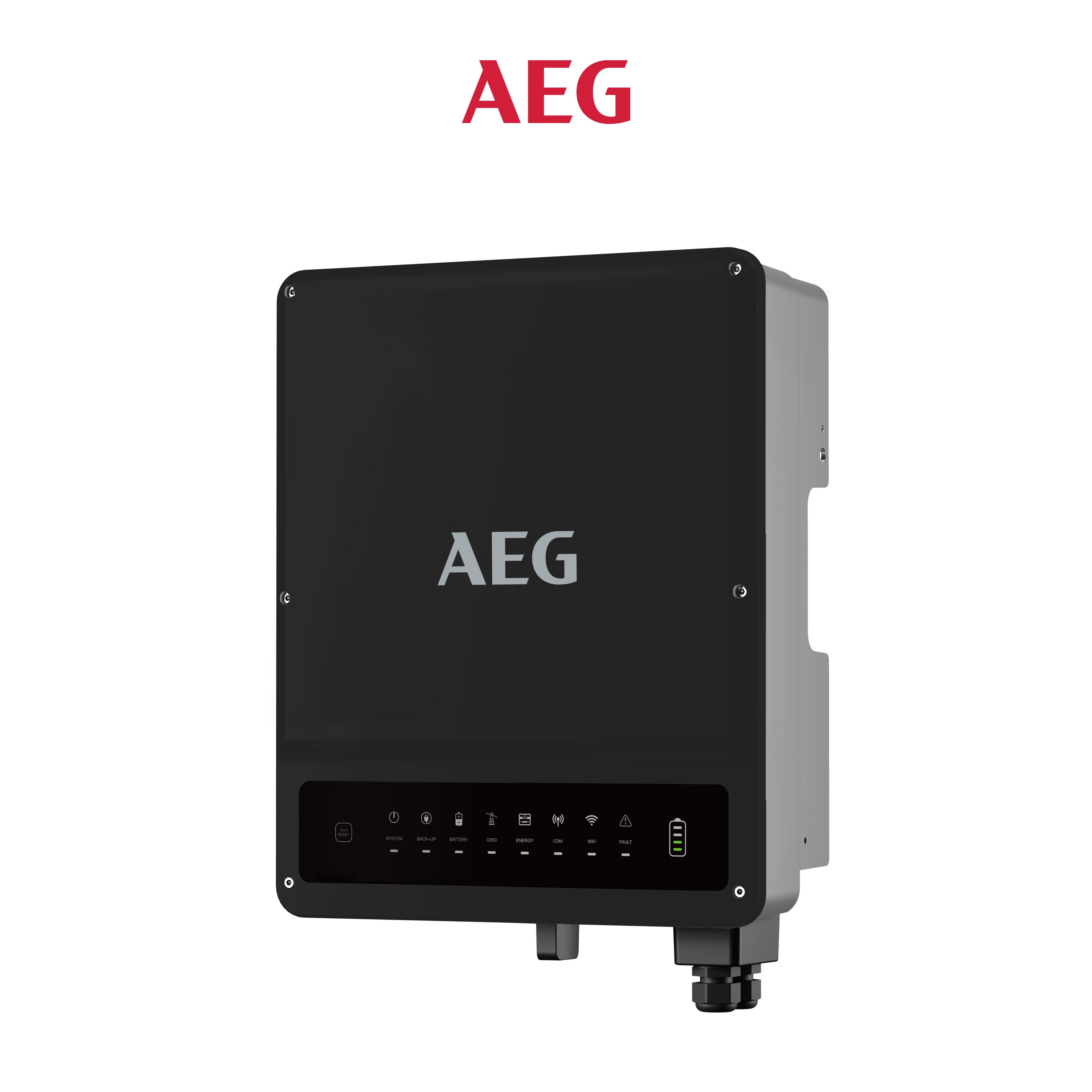 AEG AS-5000-2 Hybrid Wechselrichter 5 kW, 3PH, 2 MPPT, IP66 mit DC-Schalter und WLAN