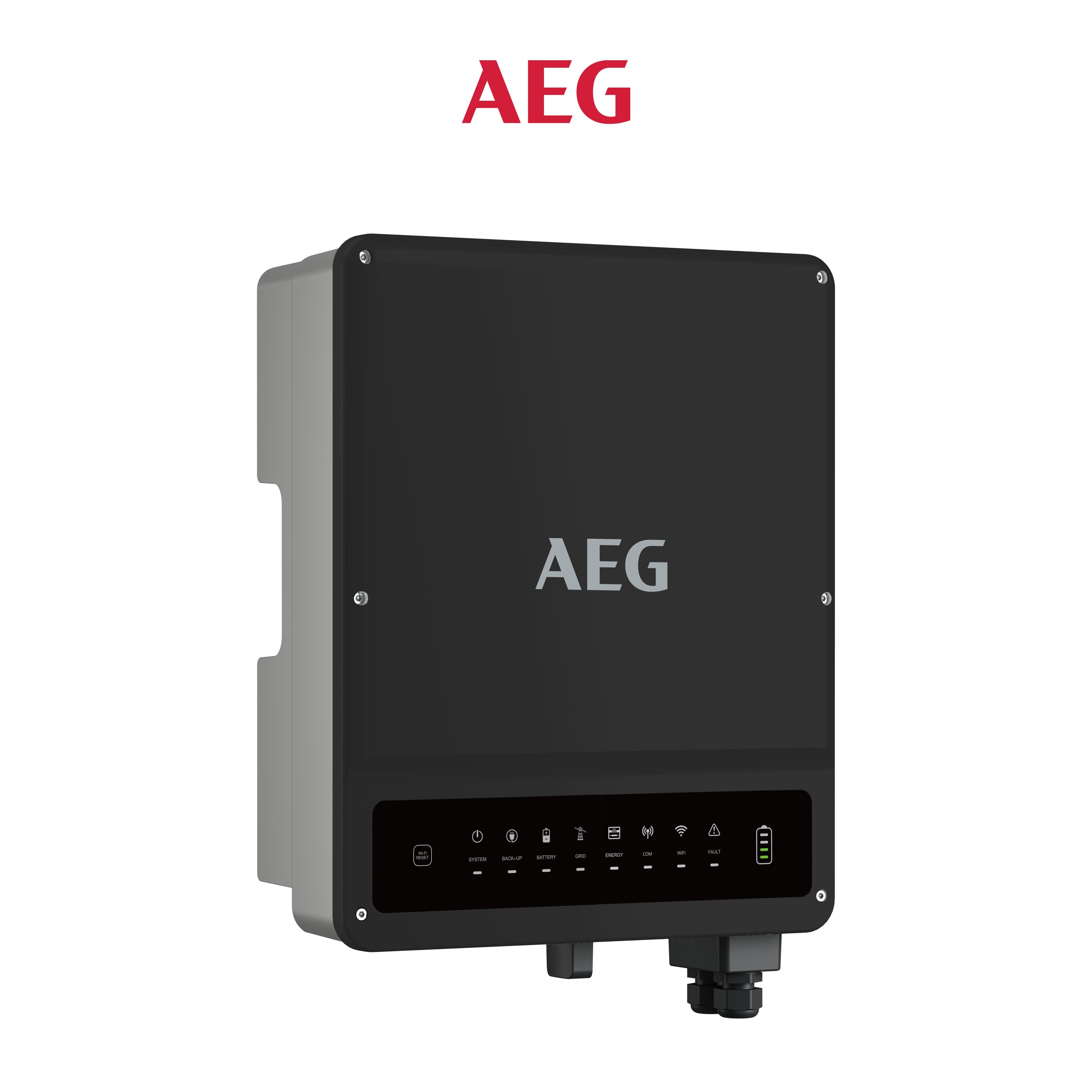 AEG AS-5000-2 Hybrid Wechselrichter 5 kW, 3PH, 2 MPPT, IP66 mit DC-Schalter und WLAN