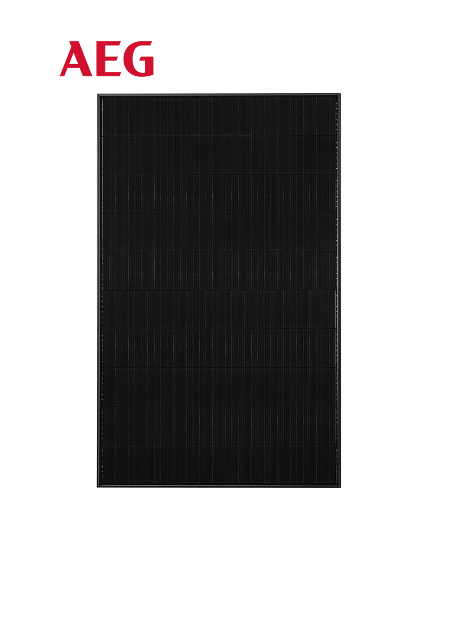 AEG Solarmodul AEG AS-M3057U-S(G12) 410WP Mono Schindelzellen 410W Vollschwarz
