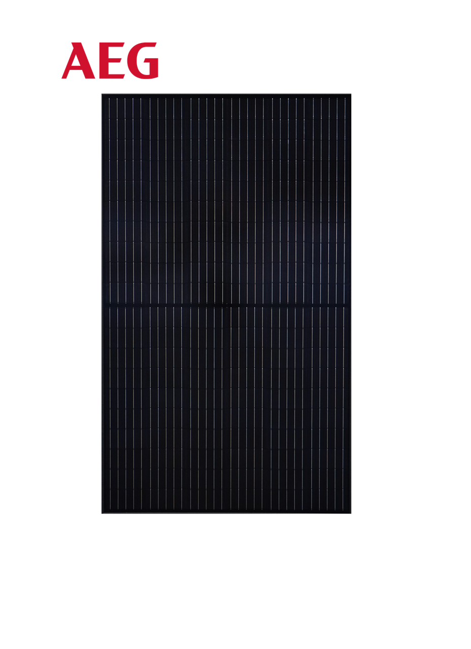 AEG Solarmodul AS-M1202Z-BH(M6)-370HV Glas-Glas Half Cut monokristalline 370W Schwarzer Rahmen