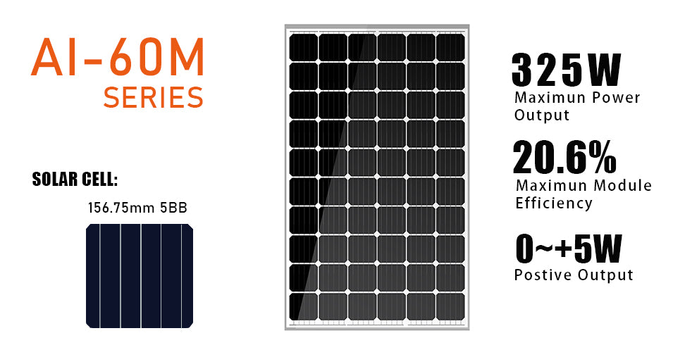 Changzhou Aoli Energy Technology Co., Ltd. - Solarmodul - AI-60M-300-325 AI-60M310w - Art. 168125