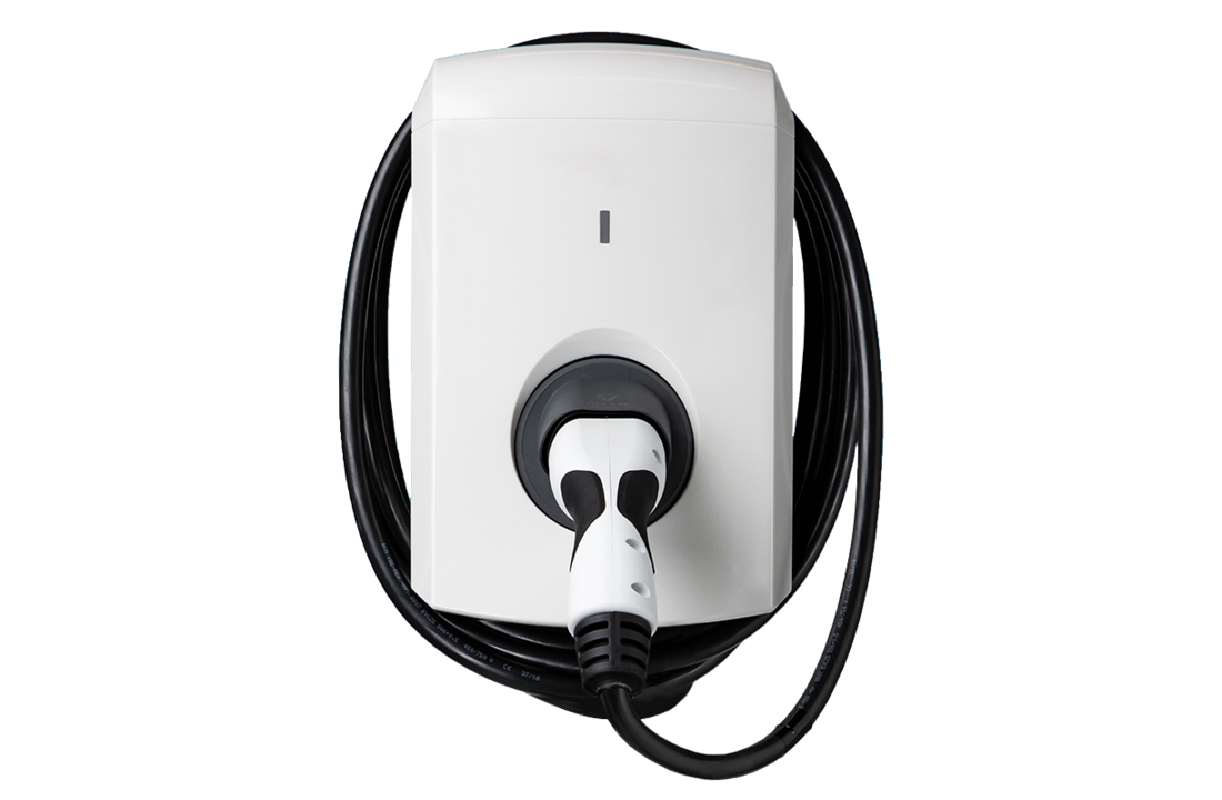 ALFEN Ladestationen Eve Single S-line, 1PH, LED, Festes Ladekabel 