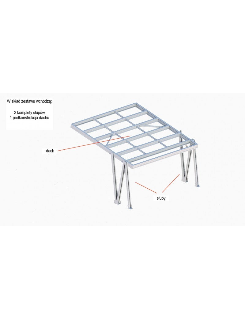 ALUMERO Photovoltaikunterstand Carport 42 Stellplätze