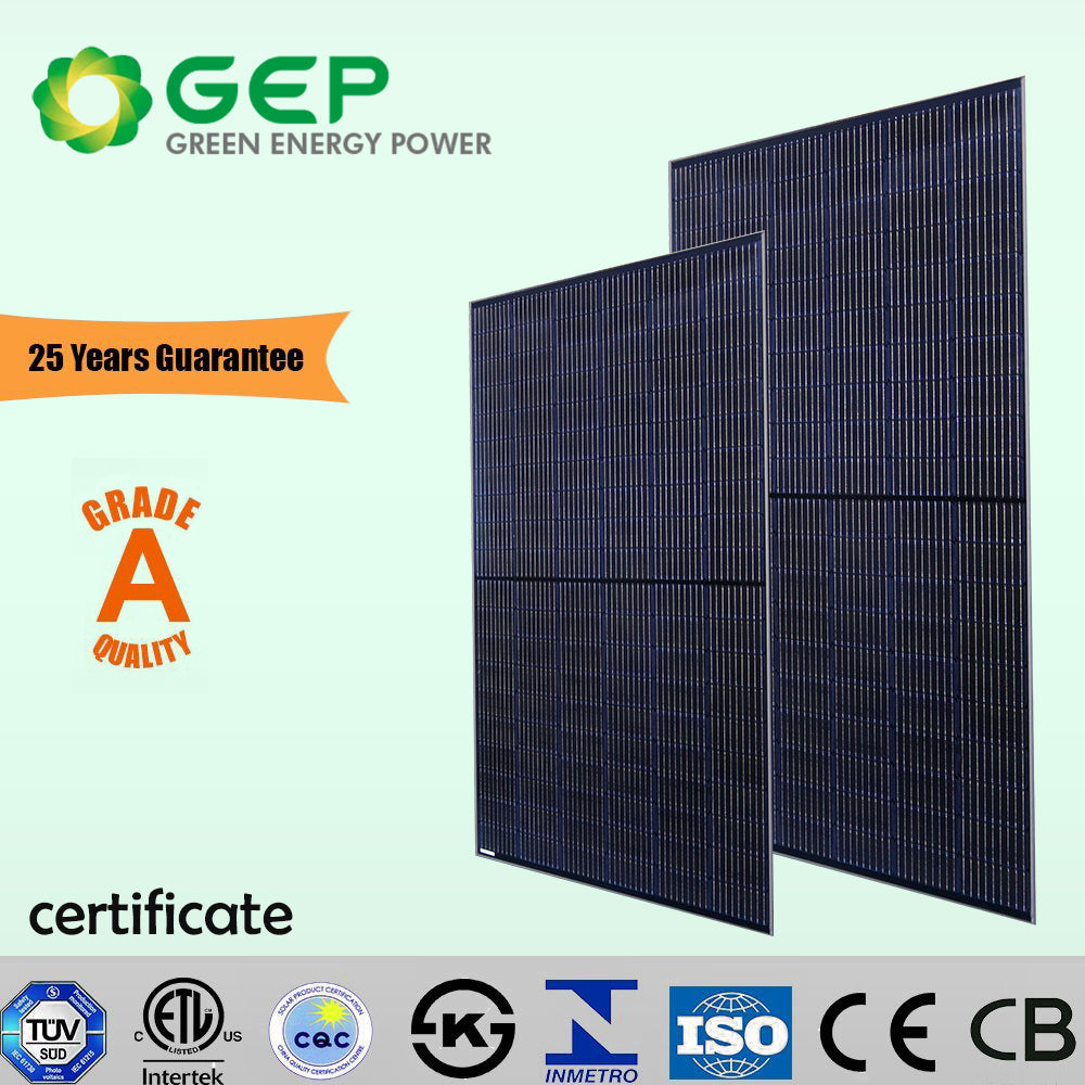 Jiangsu Green Energy Power Technology Co., Ltd. (GEP-Solar Manufacturing) - Solarmodul - ATLAS Series (Black) 455-470W 120HC - N Type GEP-BfMc465MH - Art. 201537