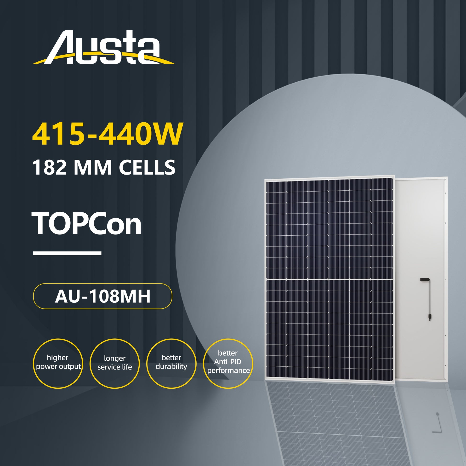 Austa Energy - Solarmodul - AU-108MH AU425-27V-MH - Art. 217092
