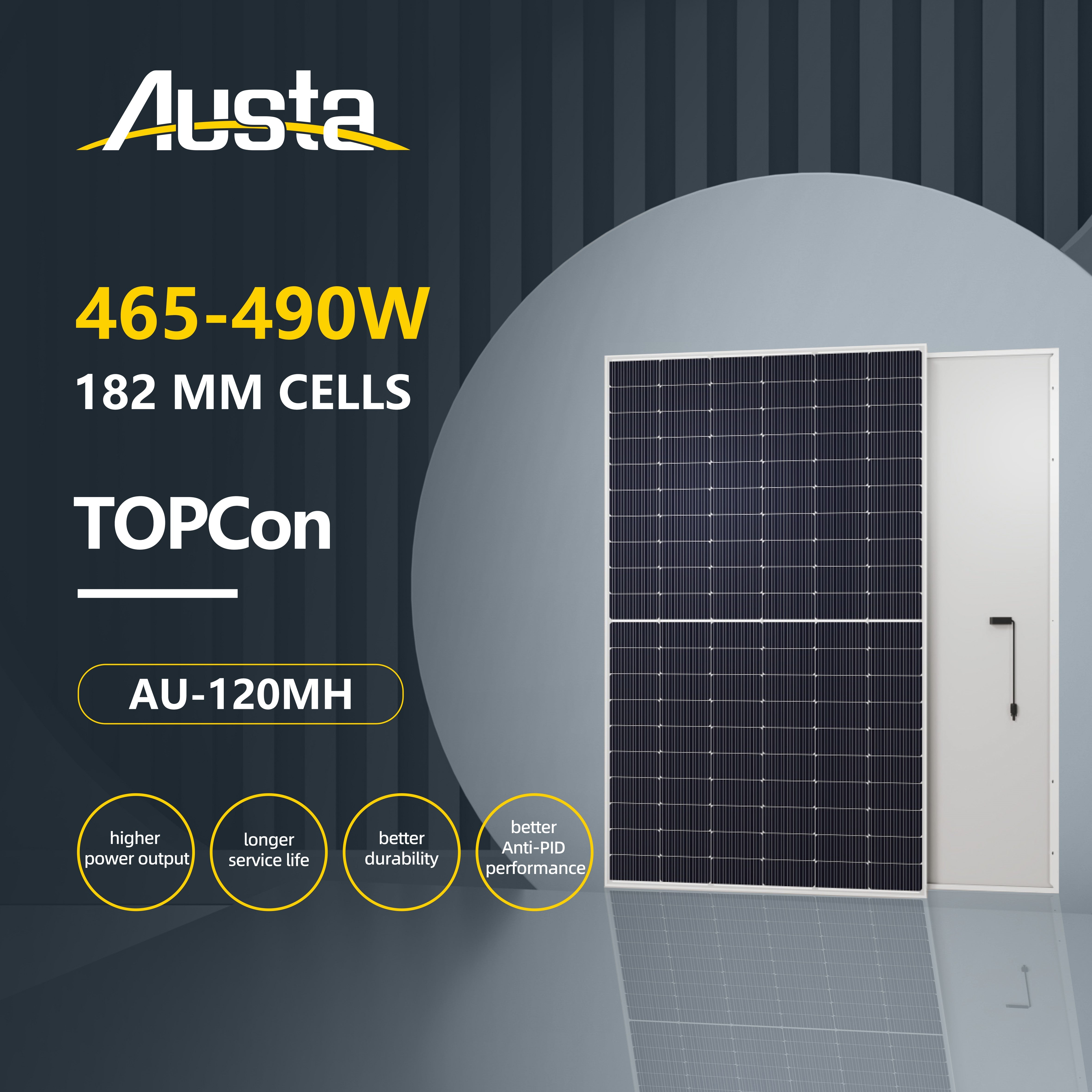 Austa Energy - Solarmodul - AU-120MH (182) 465-490W AU490-30V-MH - Art. 217113