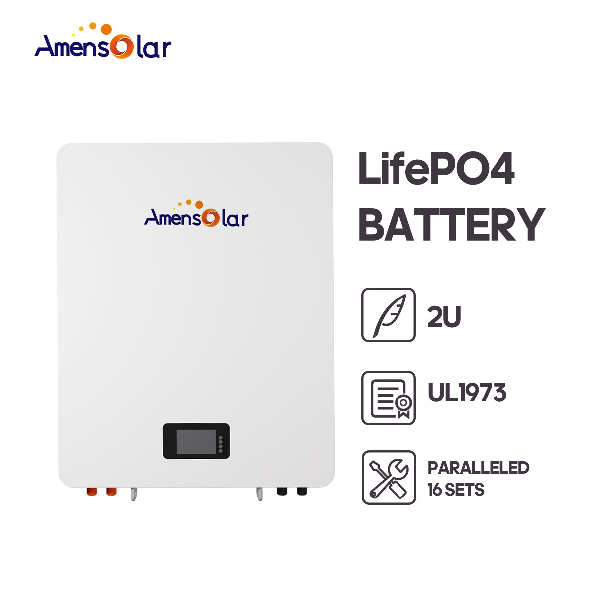 Amensolar Ess Co., Ltd - Speicher - AW5120 51.2V/5.12KWh/100Ah LifePo4 Battery AW5120 - Art. 33533
