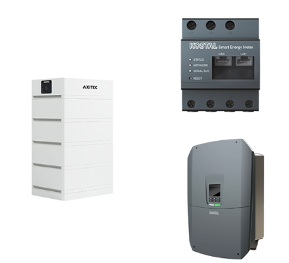AXITEC + Kostal AXIstorage Li SV1 13.5 + Plenticore S G3  HV-System, 4,0-7,0 kW, 13,5 kWh nutzbar, 3-phasig
