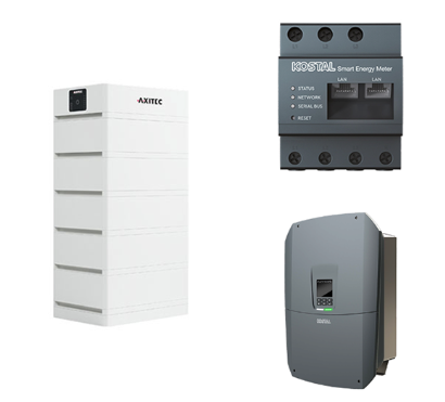 AXITEC + Kostal AXIstorage Li SV1 16.9 + Plenticore S G3 HV-System, 4,0-7,0 kW, 16,9 kWh nutzbar, 3-phasig 