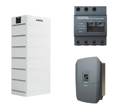 AXITEC + Kostal AXIstorage Li SV1 20.2 + Plenticore M G3 HV-System, 8,5-12,5 kW, 20,2 kWh nutzbar, 3-phasig