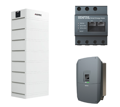AXITEC + Kostal AXIstorage Li SV1 23.6 + Plenticore M G3 HV-System, 8,5-12,5 kW, 23,6 kWh nutzbar, 3-phasig