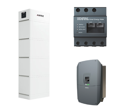 AXITEC + Kostal AXIstorage Li SV2 13.5 + Plenticore S G3 HV-System, 4,0-7,0 kW, 13,5 kWh nutzbar, 3-phasig 