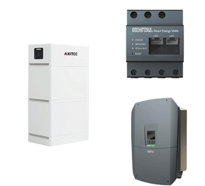 AXITEC + Kostal AXIstorage Li SV2 6.7 + Plenticore S G3  HV-System, 4,0-7,0 kW, 6,7 kWh nutzbar, 3-phasig  