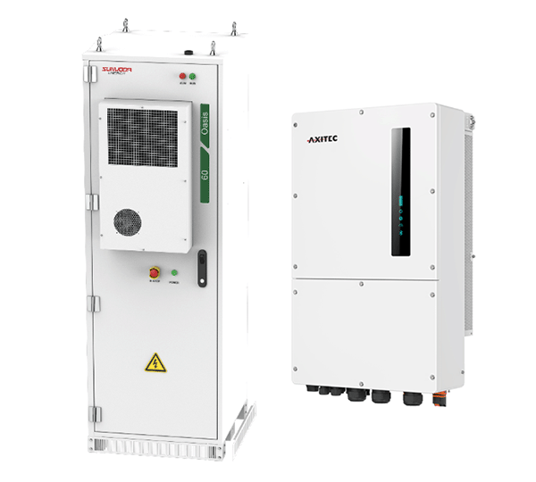AXITEC + SUNWODA Solarspeicher OASIS 60, Outdoor + AXIhycon 50H