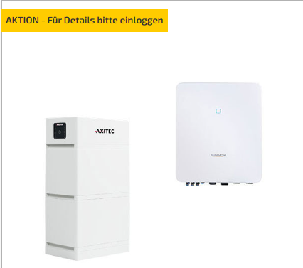 AXITEC + Sungrow Axitec AXIstorage Li SV2 6.7 + SH 5.0 RT-V112
HV-Speichersystem, 6,7 kWh nutzbar, 3-phasig 