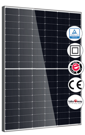 AxSun Solar GmbH & Co. KG - Solarmodul - AX M-108 GG 2.0² infinity black/transparent RE 450 Wp - Art. 239295