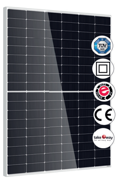 AxSun Solar GmbH & Co. KG - Solarmodul - AX M-108 premium silver/white RE 450 Wp - Art. 239296