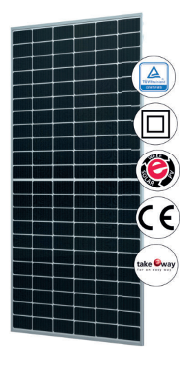 AxSun Solar GmbH & Co. KG - Solarmodul - AX M-132 infinity silver/white RE 620 Wp - Art. 239298