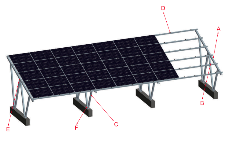 Jiangsu Evergreen Solar New Energy Technology Co., Ltd. - Montagesysteme - Alumimun Carport Mounting System Alumimun Carport Mounting System - Art. 9053