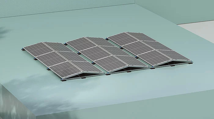 Autarco Matrix Symetrical Montagesystem mit doppeltem Azimut für Flachdächer