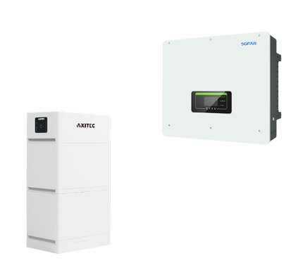 Axitec + SOFAR AXIstorage Li SV2 6.7 + HYD 10KTL-3PH Hybrid-WR  HV-Speichersystem, 6,7 kWh nutzbar, 3-phasig 