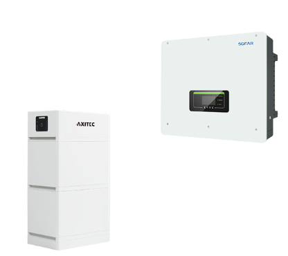Axitec + SOFAR AXIstorage Li SV2 6.7 + HYD 6KTL-3PH Hybrid-WR
HV-Speichersystem, 6,7 kWh nutzbar, 3-phasig 