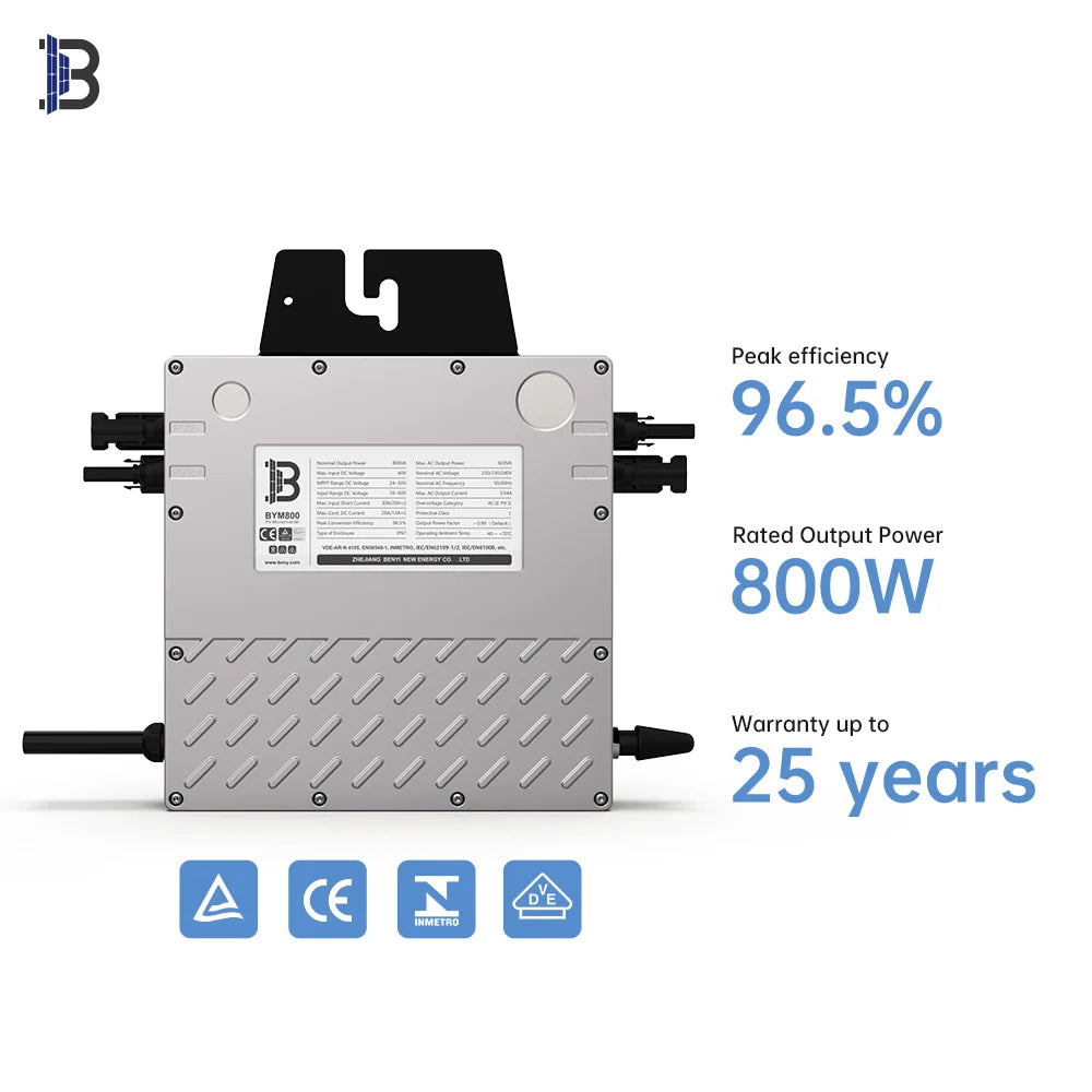 Beny New Energy GmbH - Wechselrichter - BENY 800W BYM800 - Art. 57024