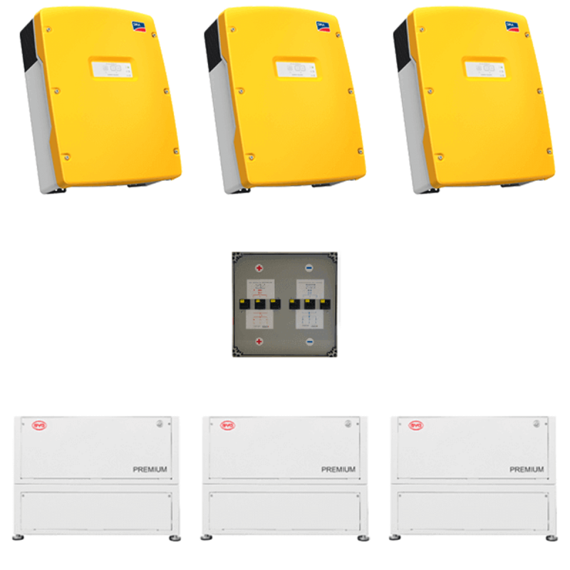 BYD| SMA Gewerbespeicher 3-Phasen Paket SI 8.0 & BYD LVL 46 kWh