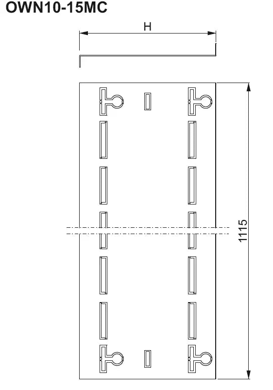 Baks Universeller Windschutz verstellbare Länge OWN20MC (komplett mit 2 St. Länge je 1115mm)