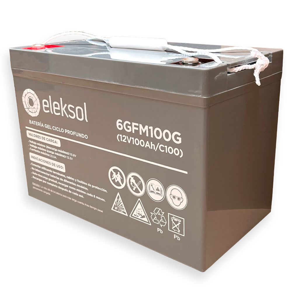 Eleksol Batería de GEL Eleksol 12.8V 100Ah