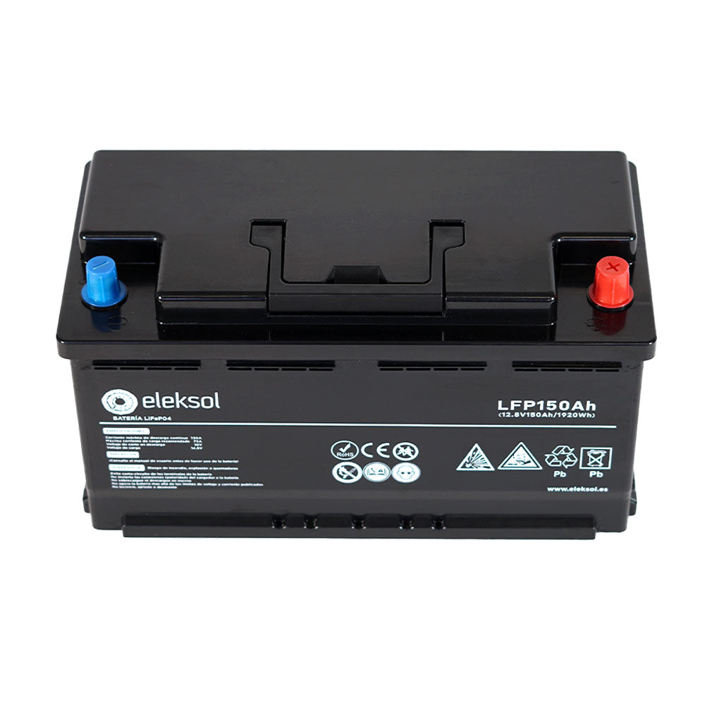 Eleksol Batería de Litio LiFePO4 Eleksol 12,8V 150Ah Bluetooth y BMS V2