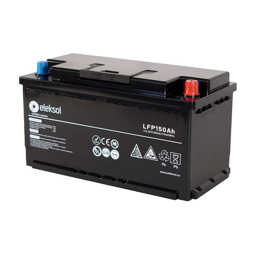 Eleksol Batería de Litio LiFePO4 Eleksol 12,8V 150Ah Bluetooth y BMS V2
