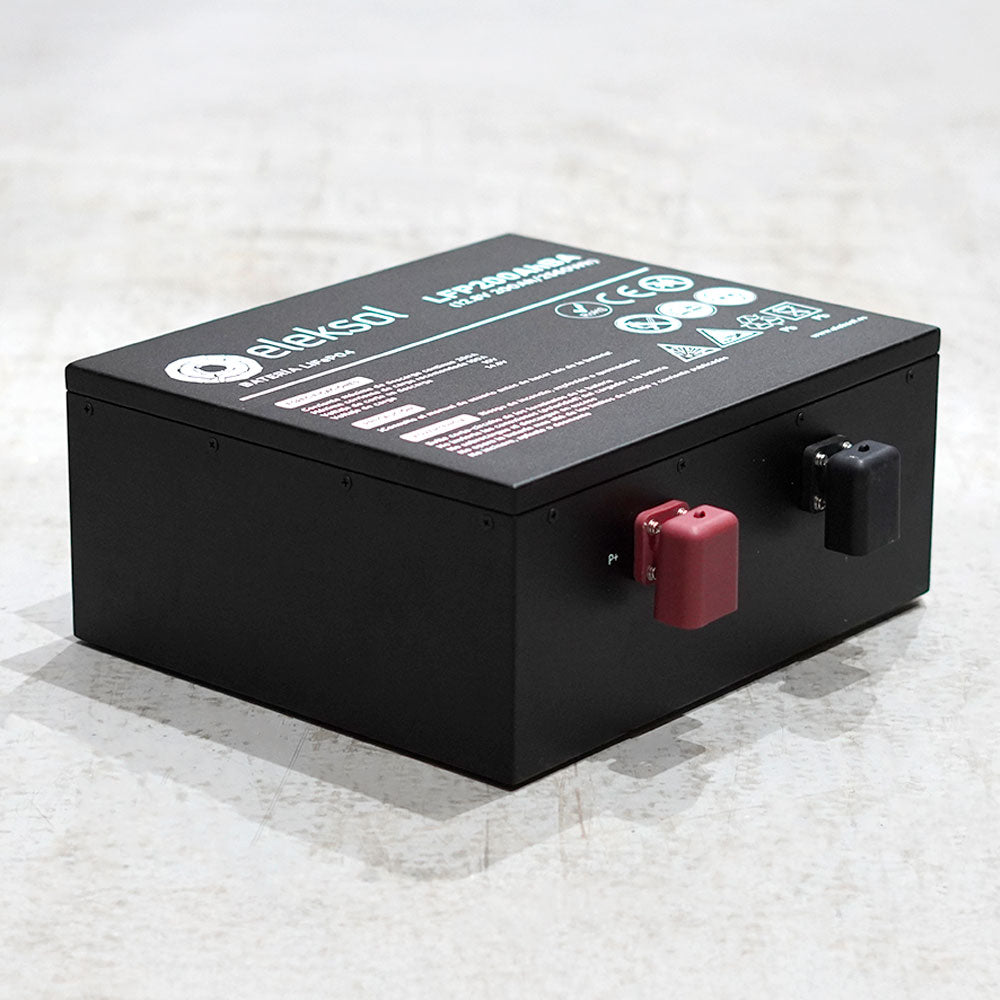 Eleksol Batería de Litio LiFePO4 Bajo Asiento Eleksol 12,8V 200Ah Bluetooth y BMS V2