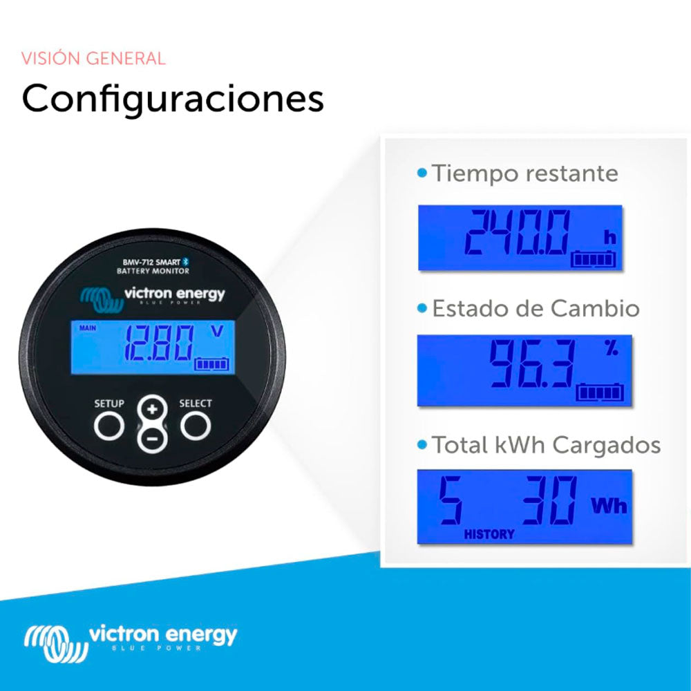 Victron Energy Monitor de Batería Victron BMV-712 BLACK Smart Bluetooth
