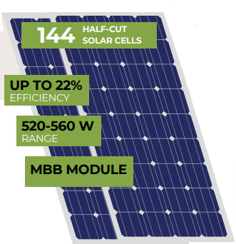 MKTEK Solpower India Private Limited - Solarmodul - Bifacial 540-575W 570 - Art. 228236