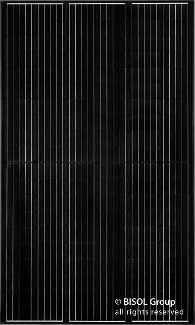 Bisol Solarmodul Duplex BDO 375 Mono Perc Half-Cut 375 Wp Vollschwarz