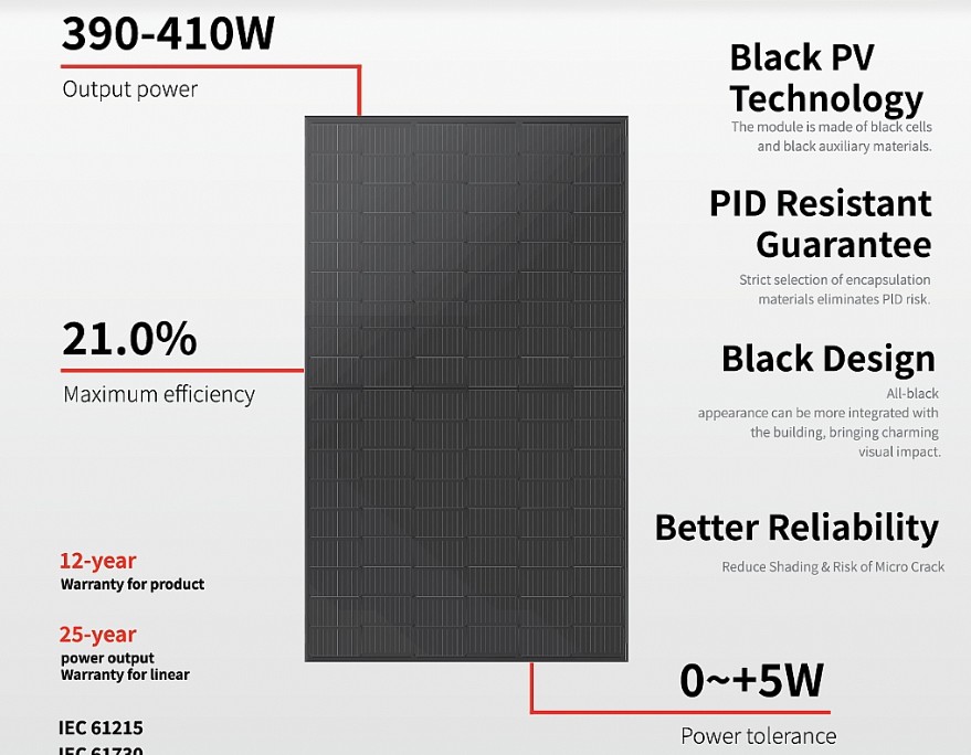 Kivanc Solar - Solarmodul - Black Series 390-410W 405B - Art. 233063