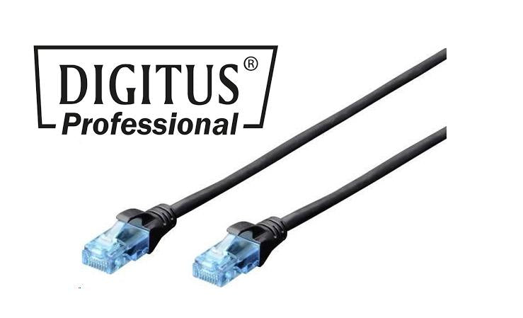 Bliq RJ45 Netzwerkanschlusskabel CAT 5e U/UTP 3 m Schwarz Geflochtene Paare