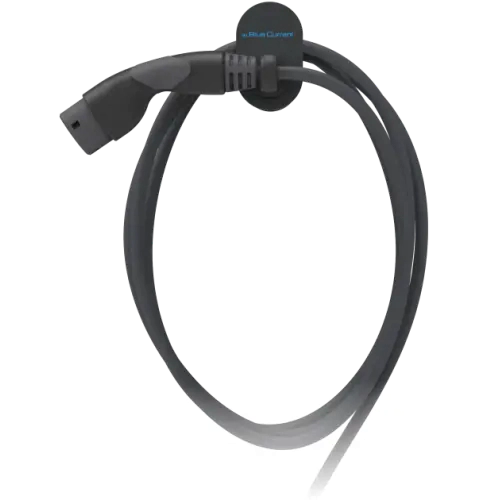 Blue Current Versteckter Ladestation 15m Schwarz Kabel 32A Typ 2