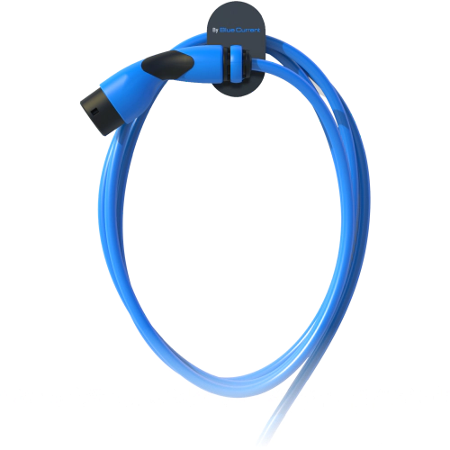 Blue Current Versteckter Ladestation 7,5m blaues Kabel 32A Typ 2