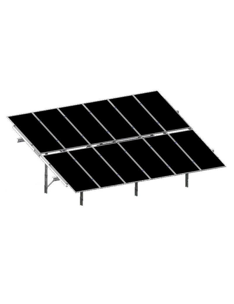 Bodenkonstruktion FWD2 HBM 2x6 VERTIKAL Bifacial