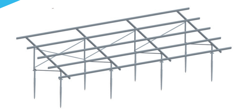 ANTAI Technology Co., Ltd - Montagesysteme - CG Alu-terrain ground mounting system CG ground mounting system - Art. 4711