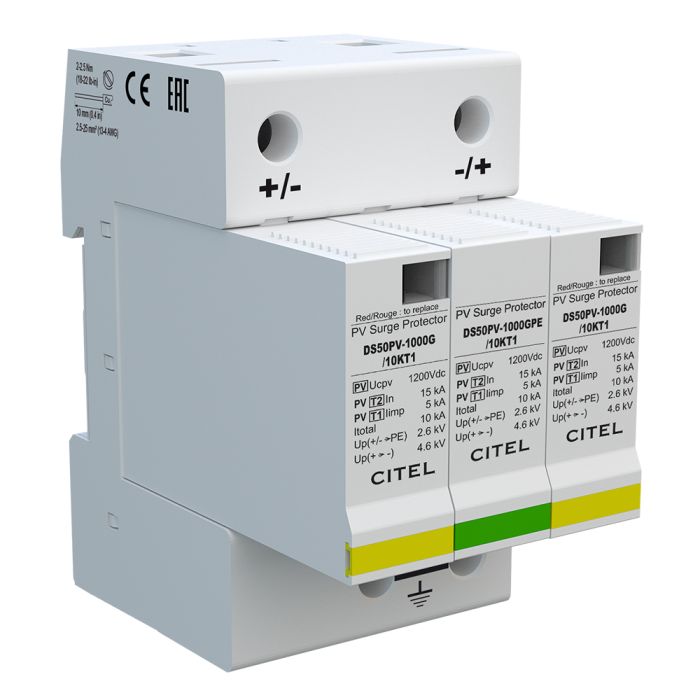 CITEL Überspannungsschutzgerät TYP 1+2 DS50PV-1000G/12KT1 (C482383)