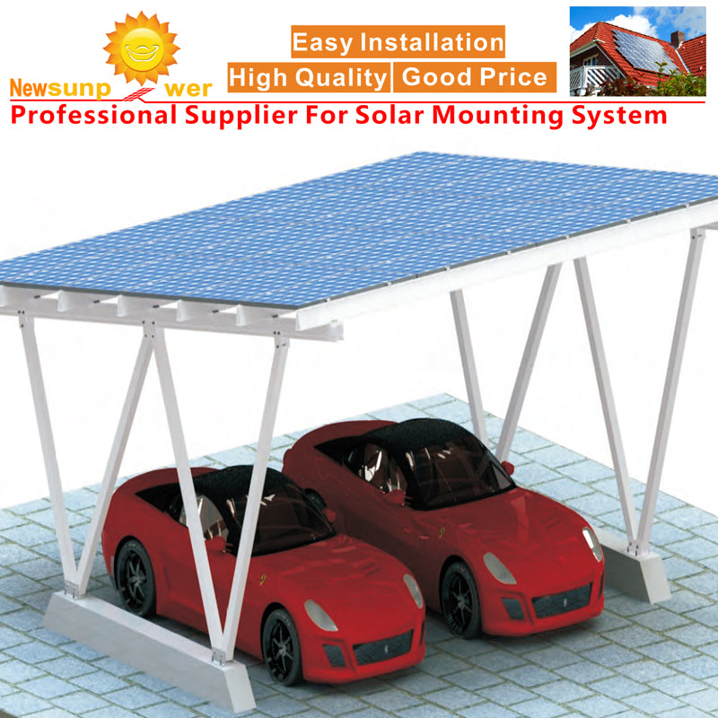Fujian Newsunpower Energy Tech Co., Ltd. - Montagesysteme - Car Park Mounting System--For two Car NSP-CAR2 - Art. 5158
