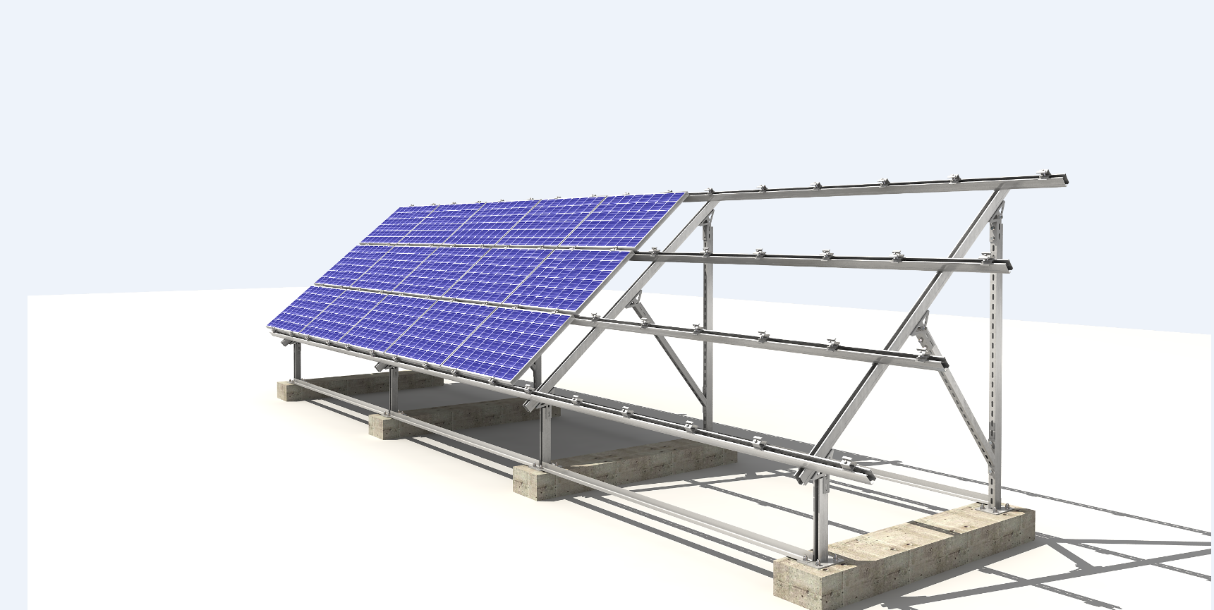 Foshan Geco Renewable Energy Co., Ltd. - Montagesysteme - Concrete Foundation Ground Mount GRMS-RCC - Art. 4158