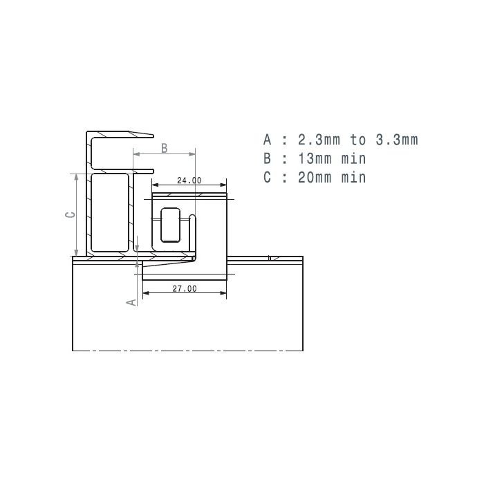 Corab Einschiebverriegelung Ref Nr. (247767)