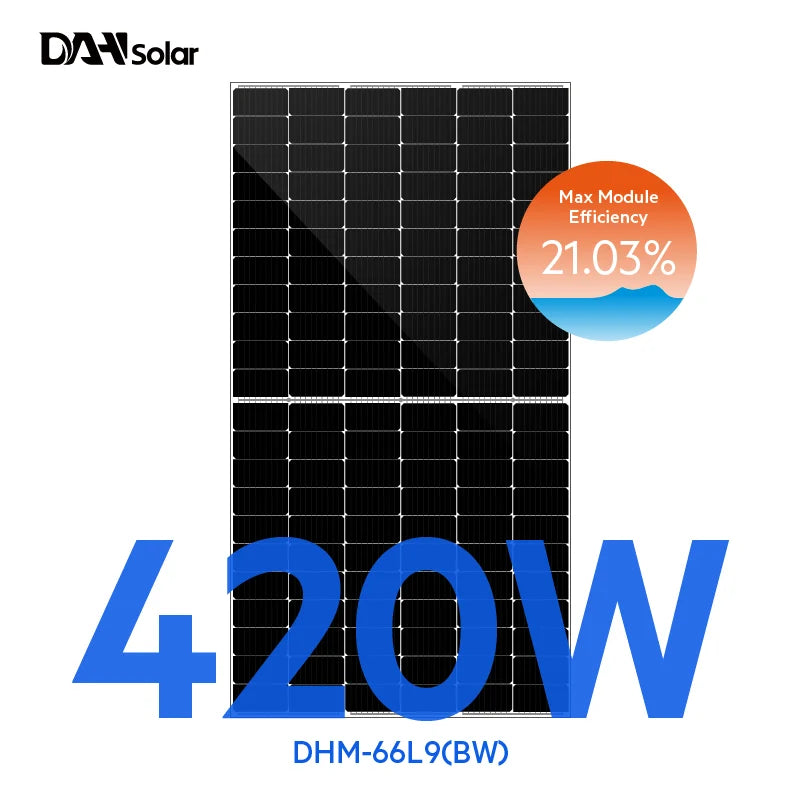 DAH Solar Solarmodul DHM-66L9(BW) 420W - Art. 193154