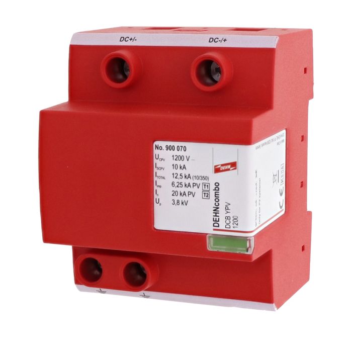 DEHN Überspannungsschutzgerät DC TYP 1+2, DCB YPV 1200V Packung24 ST. (900 070)