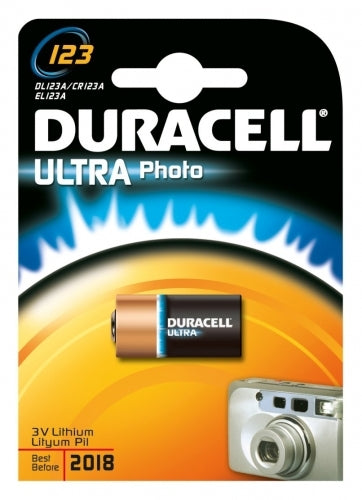 Duracell Lithium Batterie DL123A 3V (Einzelblister)
