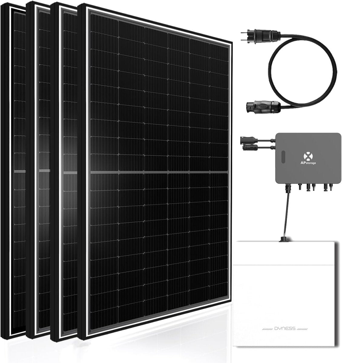 DYNESS + APSYSTEMS Solarspeicher Balkonkraftwerk 2600W